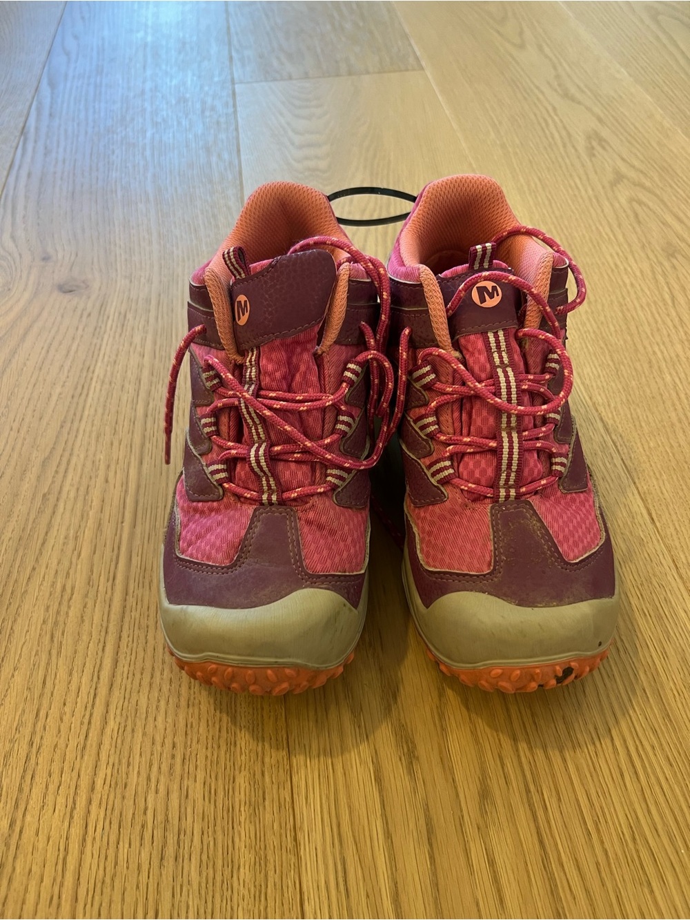 Merrell Kids Pink and Orange Trail Sneakers
